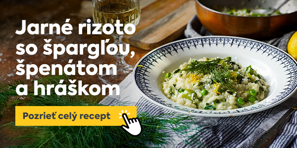 Náš tip na recept: Jarné rizoto so špargľou, špenátom a hráškom